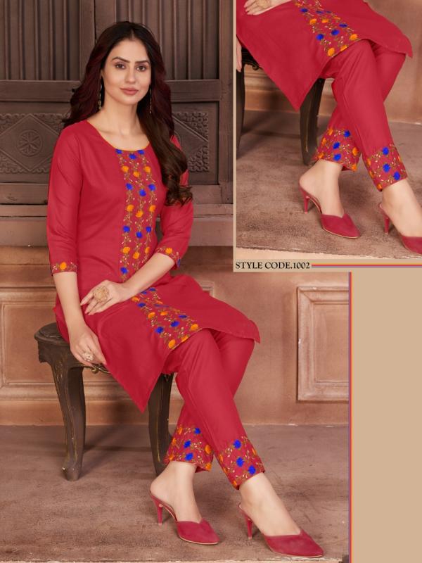 VFF Style 1001 Beautiful Cotton Kurti With Bottom